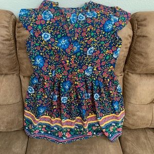 Mini Dress With Flowers L